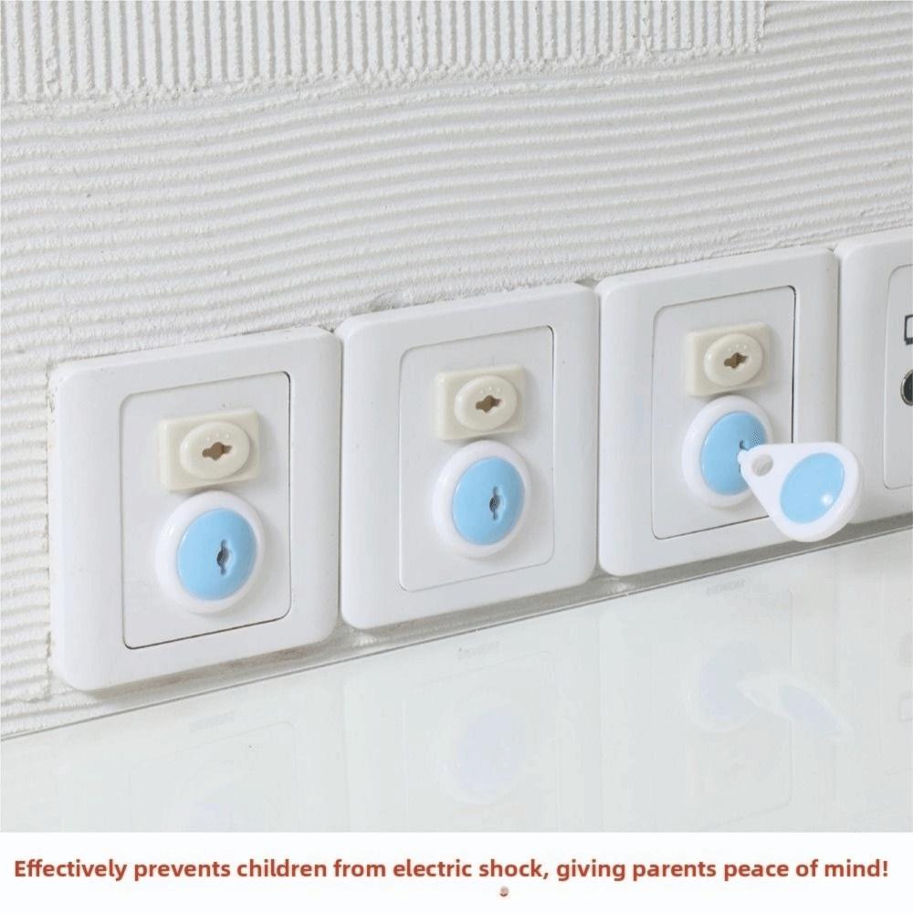 1 Set Safety Lock Socket Protective Cover Child-Friendly Power Supply Cover Electrical Safety