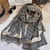 Long Faux Cashmere Scarf Shawl Students Letter Grid Thick Warm Wrap Fall Winter