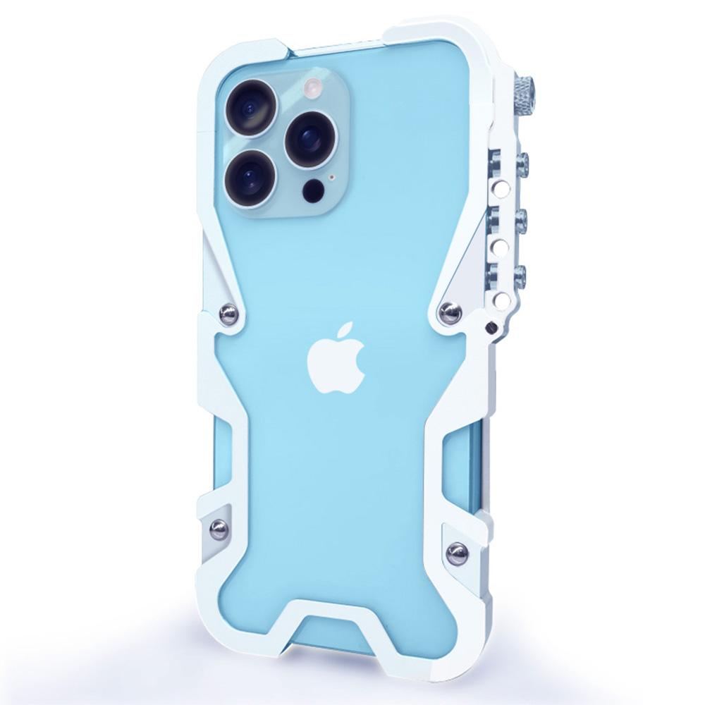 For iPhone 16 Pro Max Bumper Case Aluminium Alloy Metal Phone Shell Cover