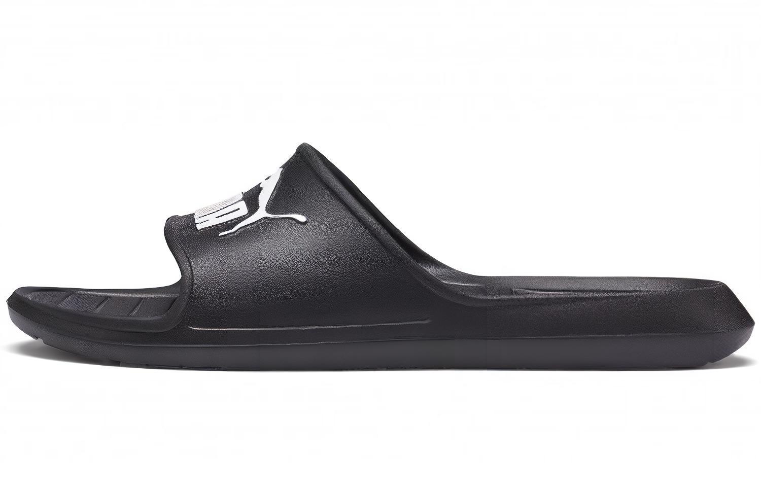 PUMA Divecat V2 Slide  Black White  369400-01 35.5