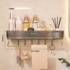 Bathroom Shelf Perforation-free Wall-mounted Bathroom Shelf Toiletries Storage Shelf On The Bathroom Counter Wall