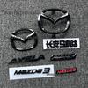 Czarny emblemat G na przedni bagażnik samochodu do MAZDA3 Axela 2014 2015 2016 Wymienna naklejka Dekoracja tylnego błotnika Logo Emblemat na maskę NT1