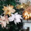 50/20/10/1Pcs Mini Metal Clips Xmas Flower Fixed Clip Christmas Tree Hanging Pendent Ornament Wedding Party Supplies Decoration