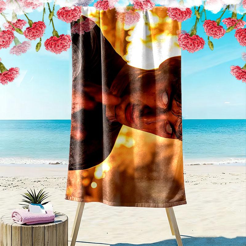 Noah Print Beach Towel, Large Soft Quick Dry Towel for Beach Camping Swimming