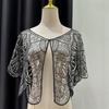 Sequins Coat Poncho Women Scarf Outfits Black Cape Ladies Scarves Party Outerwear Shawls Casaco Wraps Woman Clothes Robe Mujer