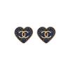 24P Blaue Denim Herz Emaille Ohrringe Große Damenohrringe ABC734-B15375-NU456