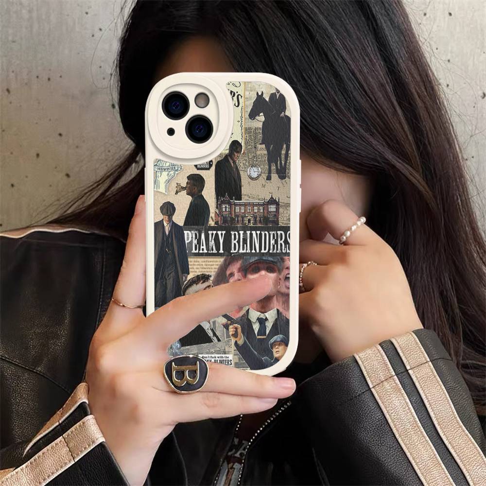 Movie P-Peaky B-Blinders TV Phone Case For IPhone 16 15 14 13 12 11 Pro Max Plus Soft Leather Cover