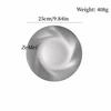 Stainless Steel Circle Dinner Plate, Home Steak Plate, Water Ripple Dinner Dishes Hamburger Fries Tray Tableware, Kitchenware