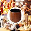 Wooden Whiskey Cup Rustic Charred Whiskey Cup Small wine glass solid wood water cup Home Decoration for Whiskey Lovers