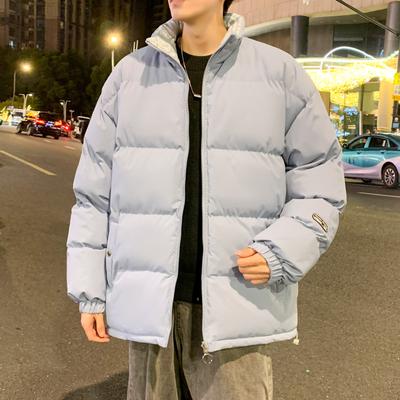 Cashew Flower Double-sided Wear Stand-up Collar Jacket Cotton-padded Men's Winter Street Loose and Versatile Trendy Cotton Jacket