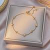 Elegant 18K Gold Titanium Steel Bracelets: European & American Fashion, Non-fading, Women's Versatile Personality Hand Jewelry