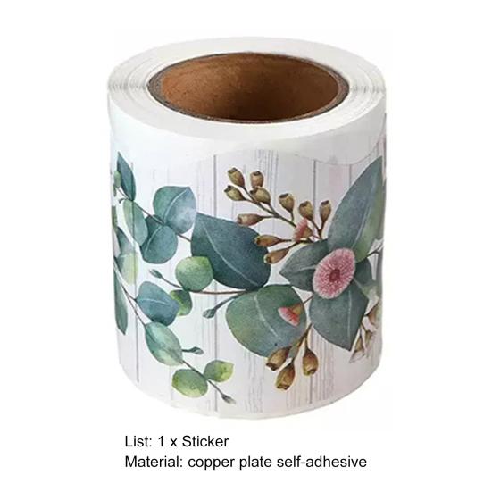 1 Roll 5 Meters Wall Sticker Waterproof Wave Edge Durable Eucalyptus Leaf Flower Blackboard Bulletin Board Stickers for Bulletin Boards