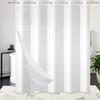 No Hook Solid Color Shower Curtain with Snap In Liner for Hotel Bathroom with See Through Top Window Waterproof Shower Curtain