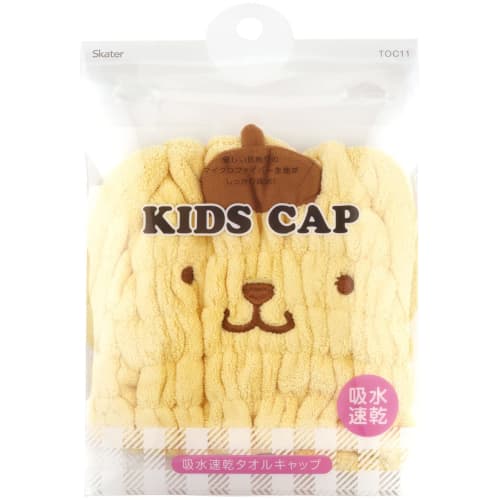 skater water absorbent quick drying animal towel cap pompompurin sanrio height 23 x width 17cm toc11-a