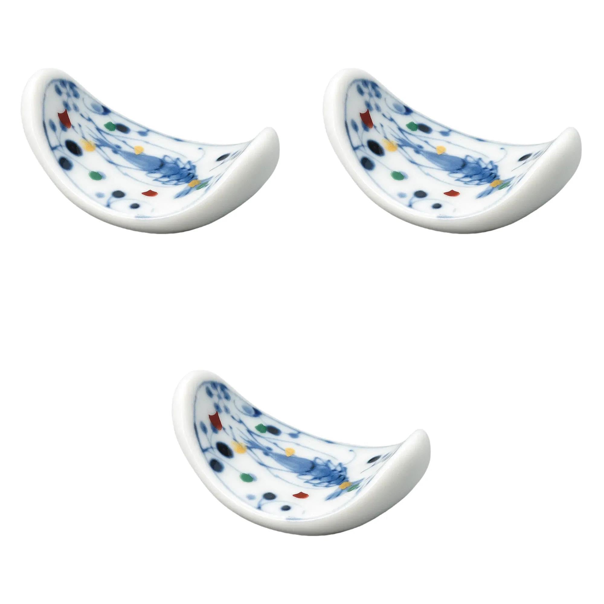 

Set of 3 Shrimp Chopstick Rests x 3 x Chopstick Rests by Setomonohonpo Boat-Shaped [5.5 2.5 cm]