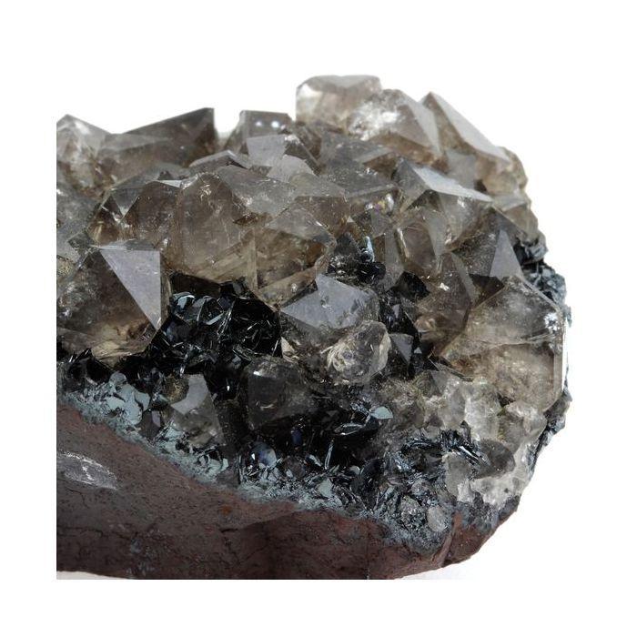 Smoky Quartz + Hematite 1855.0 Carats