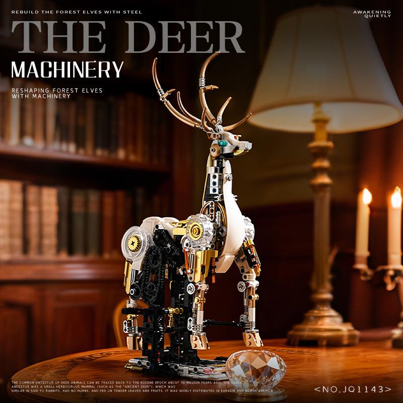 Jiqi Educational Mechanical Deer Model - Challenging Children s Toy Ornament