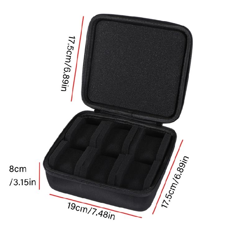 6 Slot Jewelry Watch Travel Case Organizers Coin Bag Wristwatch Box Waterproof Portable Storage Box Shockproof Pouches