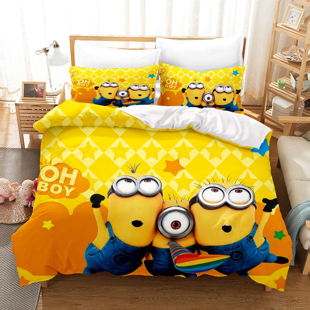 Duvet Cover Peanuts Series Set Comforter Bedding 3d Children'S Bedding Set 3-Piece 1 Quilt Cover King Size