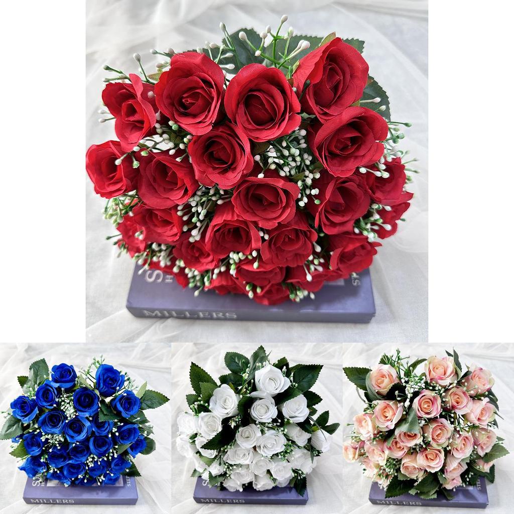 Imitation Rose Flower Collection For Wedding Venue Decoration Photography Prop Home Decoration