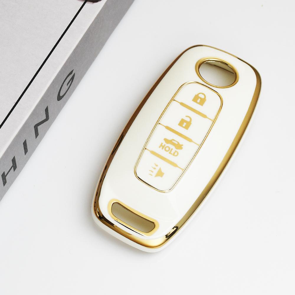 Shell For Nissan Micra Qashqai J11 X-Trail T32 Tiida Pathfinder Leaf Juke Versa Note Patrol Fob Tpu Car Key Case Cover Holder