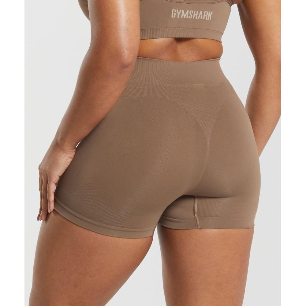 Gymshark Seamless Boxers Soul Brown B6a7i Nbzw