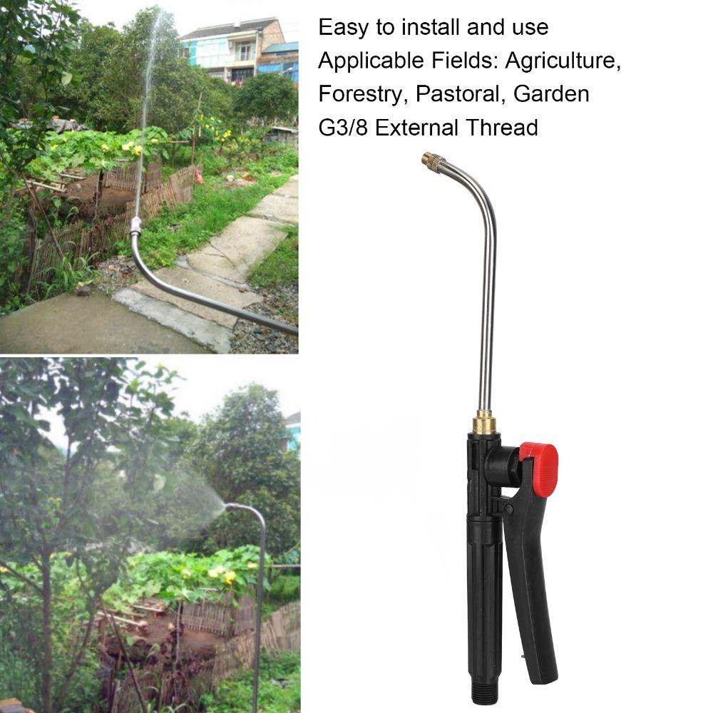 Stainless Steel Watering Wand Curved Nozzle Garden Hose Watering Wand Sprayer Wand  Garden Watering
