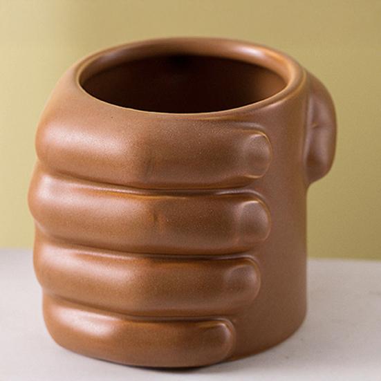 Coffee Cup 330ml Creative Fist-shaped Cup Fun Water Cup for Coffee Hot Drinks Modern Ceramic Drinkware Gift for Friends