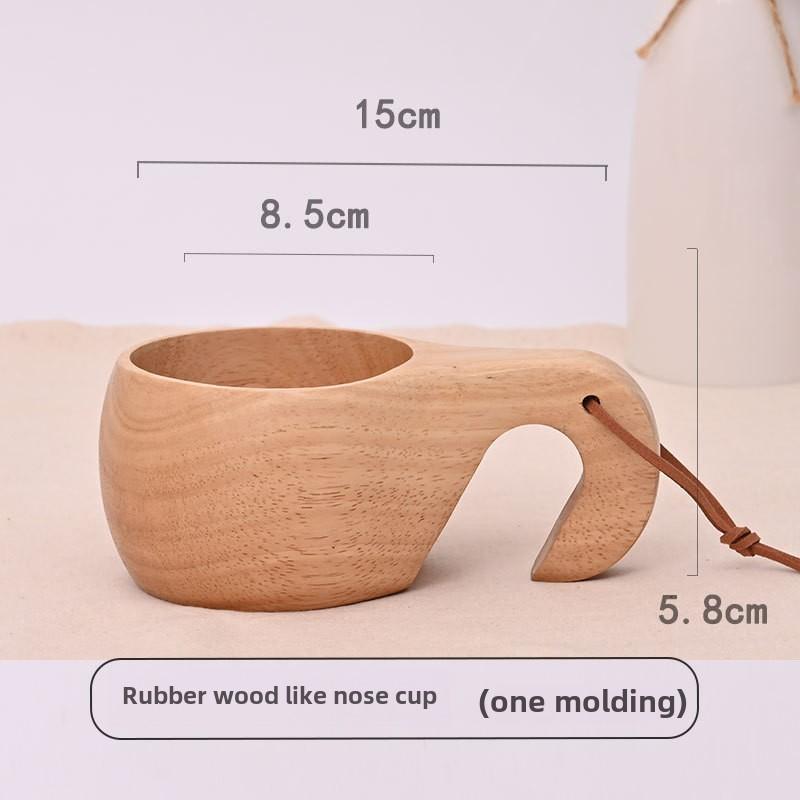 Creative Milk Cup Outdoor Wooden Cup Wooden Finnish Cup Portable Universal Cup