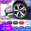 Car Sticker Car Sticker 2025 Hot 4Pcs 54mm Auto Emblem Original Wheel Center Cover Car Badge Hubcaps For Ford Focus MK2 Fiesta M