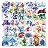 10100 Stück Spiel Genshin Impact Cartoon Niedlich Raiden Shogun Keqing Aufkleber Lustig Persönlichkeit Kreativ Dekorativ Graffiti Aufkleber