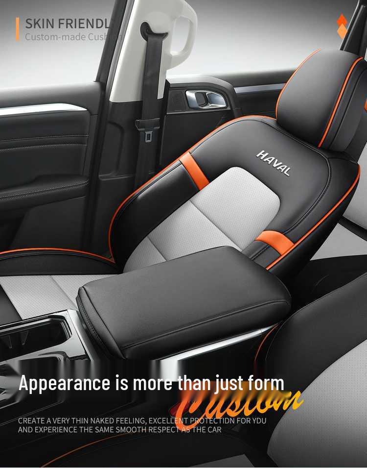 Haval Big Dog PLUS Perforated Leather Seat Cover: Trendy Fun & Wild Edition, Full Coverage, All-Season Cushion for 26 Models