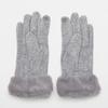Wool Gloves with Faux Fur Woman GERARD PASQUIER