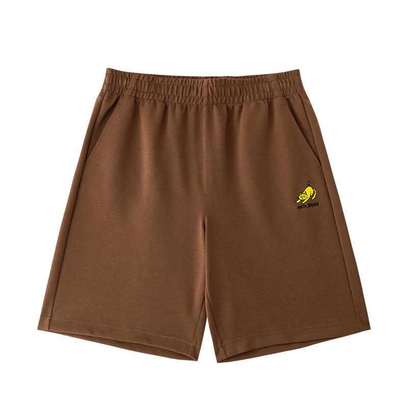 

Anta Супер анималистичный узор с буквенным принтом, модные спортивные свободные повседневные шорты со средней талией и пятью точками, женские шорты цвета корицы и коричневого цвета 162438337U-5 M