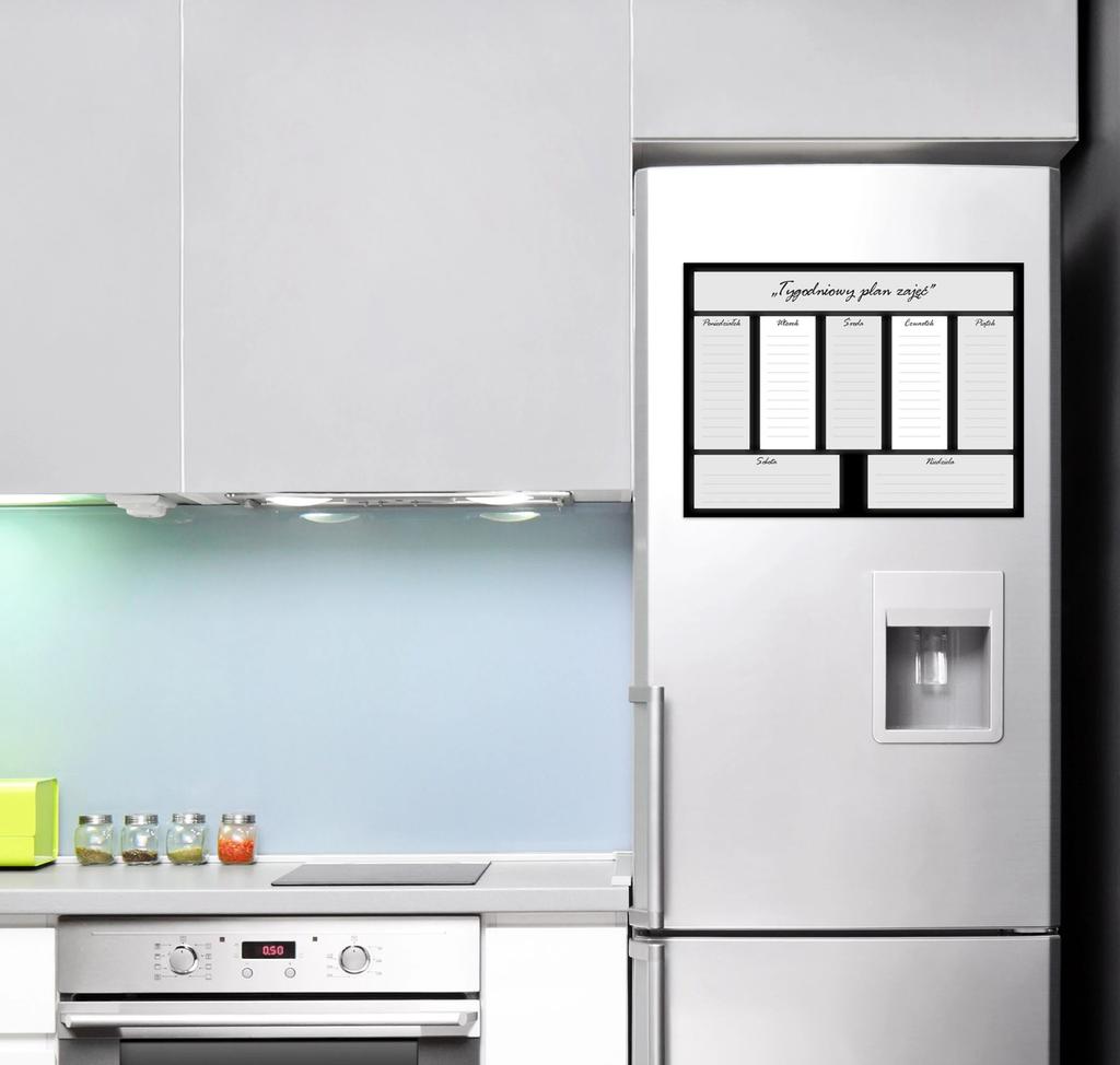 Planer Na Lodówkę Tablica Magnetyczna Duże Planery Miesięczne Tygodniowe XXL