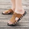 Fashion Hot Sale Men's Fashion Slides Slippers Soft Comfortable Half Drag Non-Slip Lightweight Sandals Summer Walking Shoes Handmade