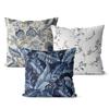 American Blue Retro Cotton Linen Single-sided Pillow Case Sofa Living Room Bedroom Cushion Pillow Home Waist Pillow