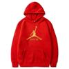 Mens Fleece Lined Hooded Sweatshirt Winter Warm Casual Sportswear Oversized Print Pullover Youth