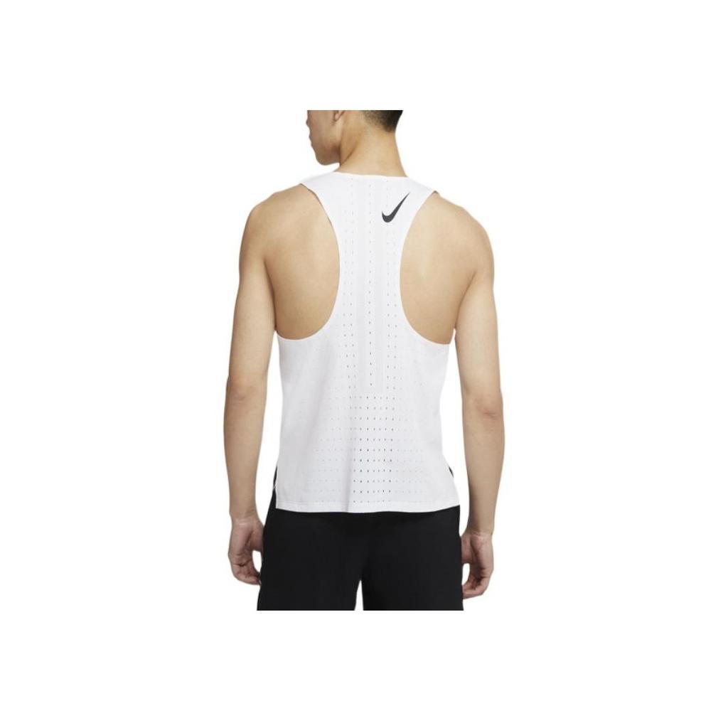 Nike Aeroswift V-Neck Running Vest Men Tops White CJ7836-100