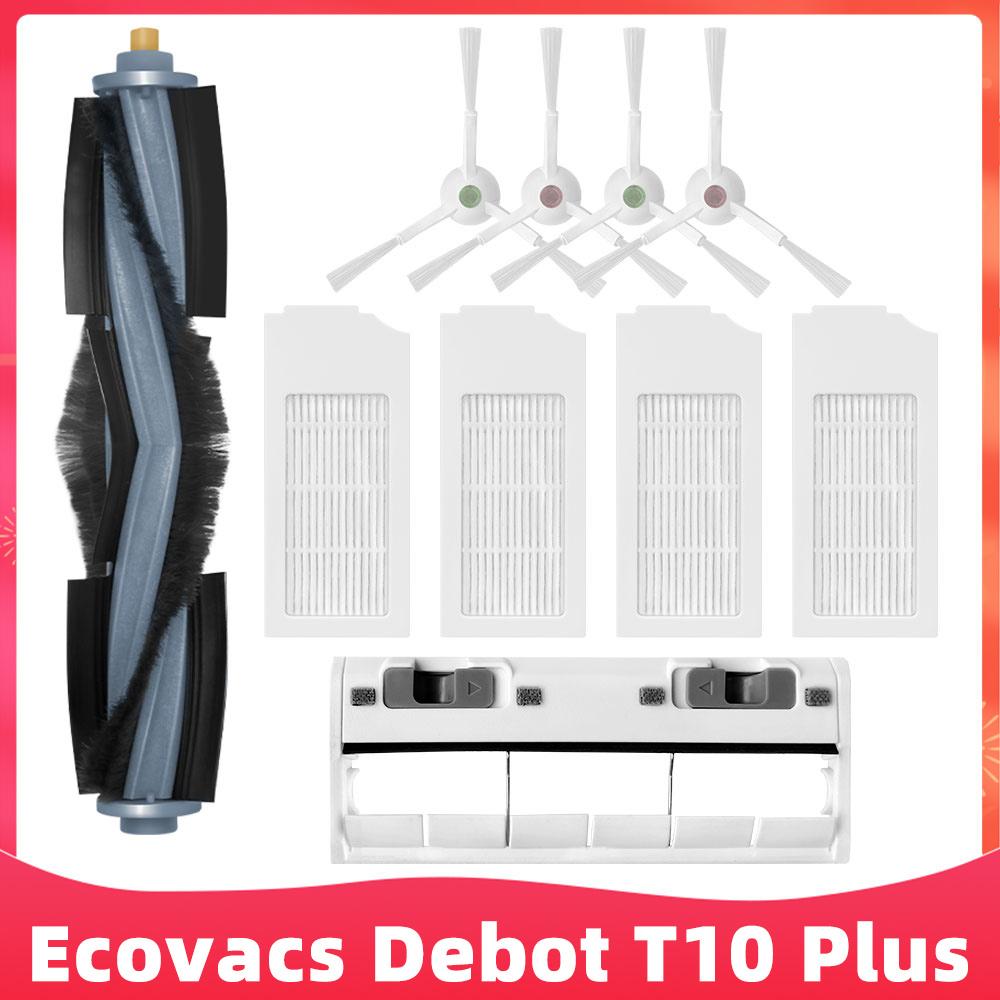 Fit For ( Ecovacs T10 Plus / X1 Plus ) Roller Side Brush Filter Dust Bag Mop Rag Robot Vacuum Cleaner Replacement Accessory Part