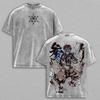 Akaza Upper Rank 3 Graphic Tee, Manga Villain Demon Slayer Cotton T-Shirt