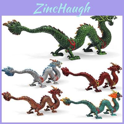 Chinese Dragon Mythology Model Pvc Static Sculpture For Office Or Living Room Display