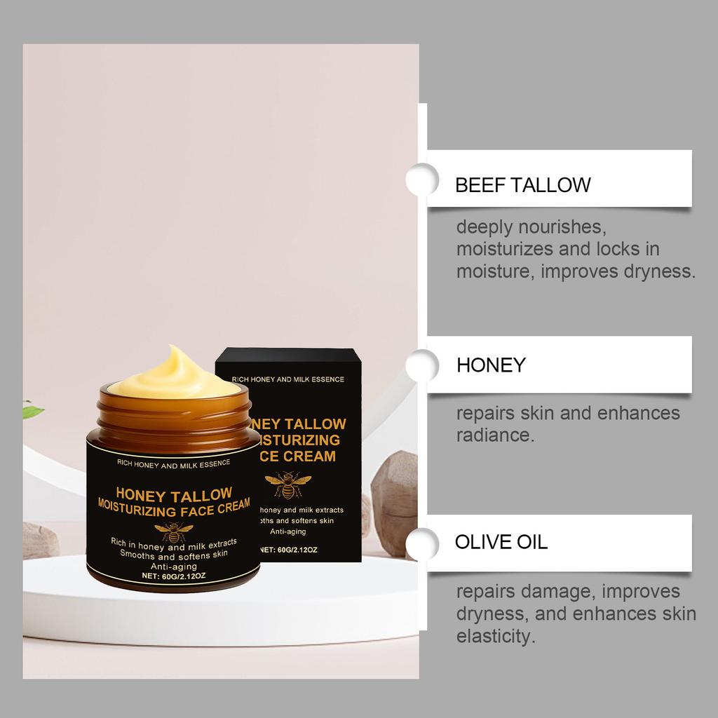 Creme Facial Hidratante Diário de Sebo de Mel