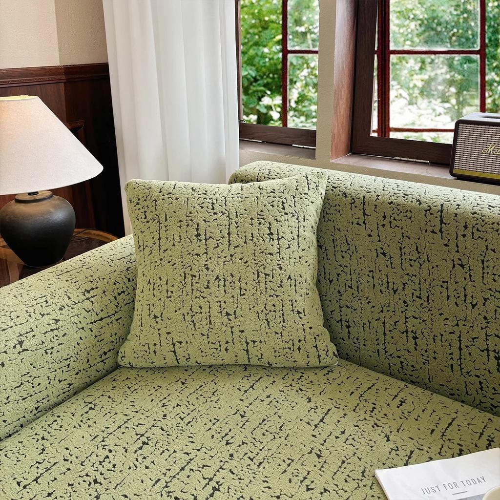 New All Season Universal Elastic Full Coverage Thickened Sofa Cover Anti Cat Scratch Straight Line Sofa Cushion