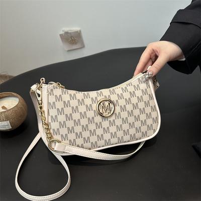 New Retro Printing Trend Handbag Fashion High Sense Women's Bag Underarm Bag Shoulder Bag Small Square Bag Women