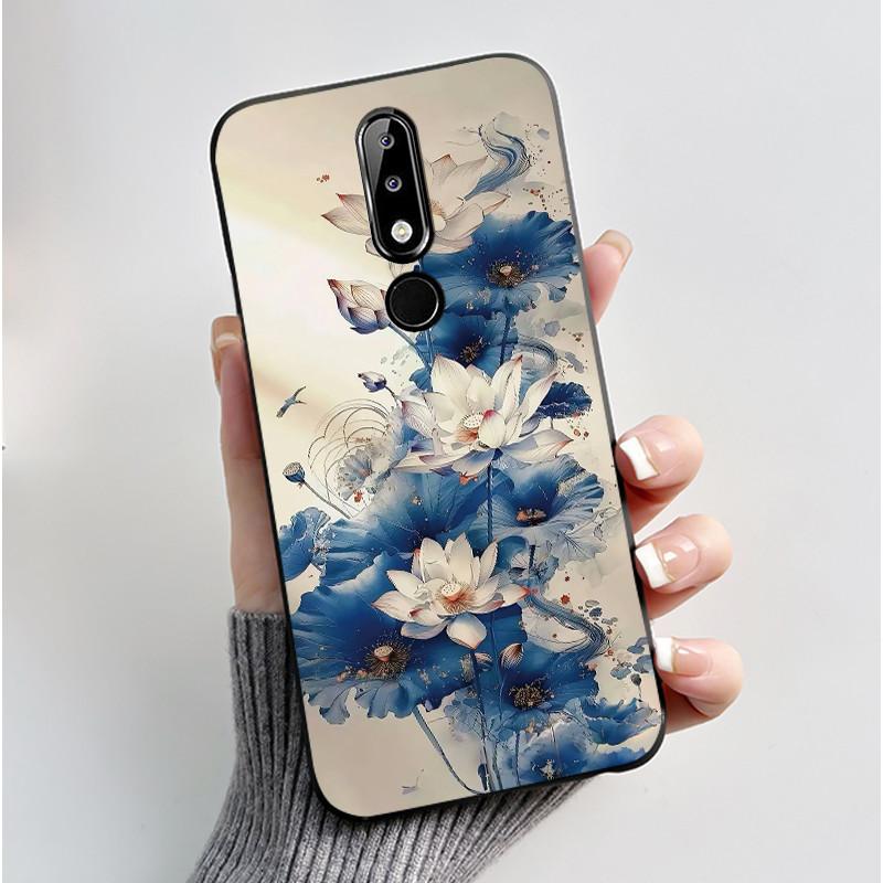 Casing For Nokia 5.1 Plus 6.1 Plus X5 X6 Luxury Dragon Cute Cool Boys Girls Soft silicon Phone Case Back Cover Black Matte Shell