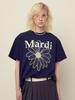 [mardimercredi] UNISEX T-SHIRT FLOWERMARDI_NAVY IVORY