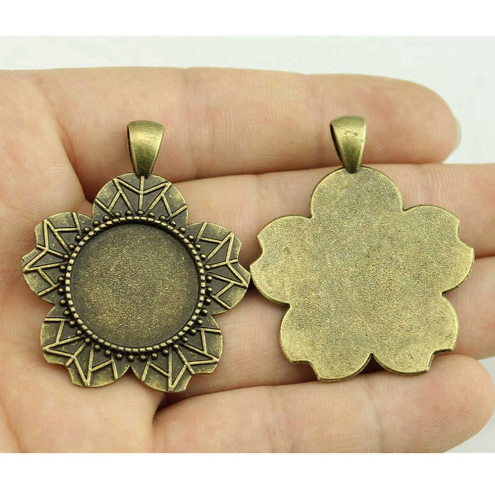 Hodí se pro kulatý 20mm skleněný kabošon Základní lůžko Podložka Bezel Doplňky Díly Chlapecké šperky Cool Dárky Pro