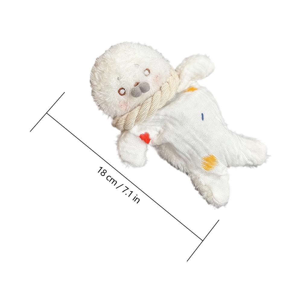 Cute Seal Stress Relief Plush Toy with Hanging Rope Funny Sensory Bean Bag for Kids And Stress Relief