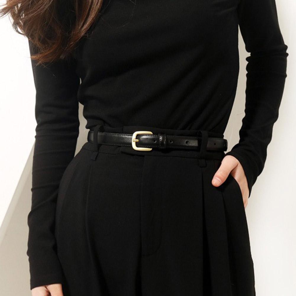 Korean Fashion Simple Belt Women's Belt Imitation Leather Belt Belt Versatile Multi-color Celeb O3Z9